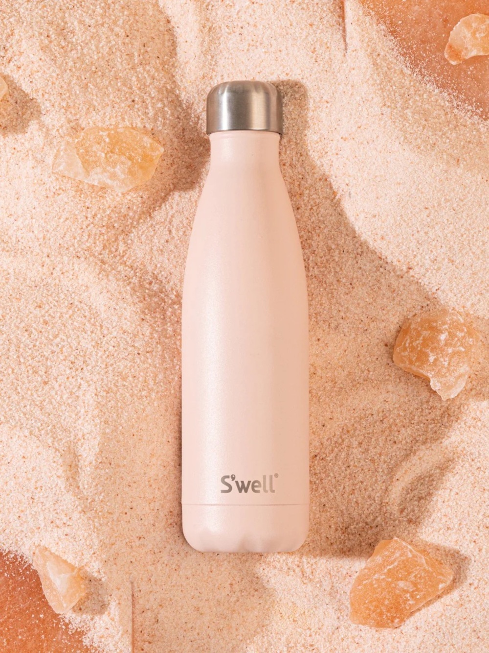 S'well Soft Blush Pink Insulated Stainless Original Bottle with Silver Cap